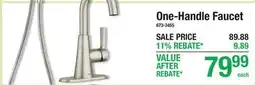 Menards One-Handle Faucet offer