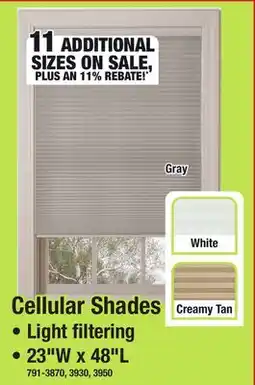 Menards Cellular Shades offer