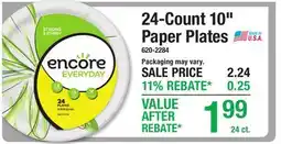 Menards 24-Count 10 Paper Plates offer