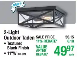 Menards 2-Light Outdoor Taden offer