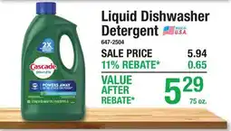Menards Liquid Dishwasher Detergent offer