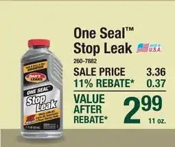 Menards One Seal Stop Leak offer
