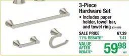 Menards 3-Piece Hardware Set offer