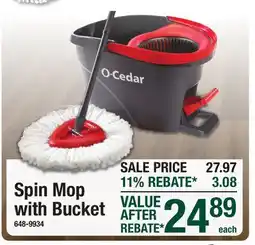 Menards Spin Mop with Bucket offer