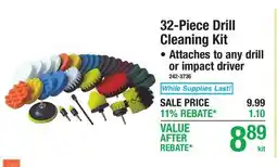 Menards 32-Piece Drill Cleaning Kit offer