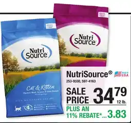 Menards NutriSource offer