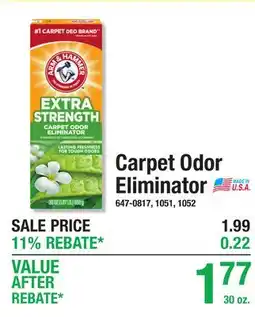 Menards Carpet Odor Eliminator offer