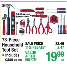 Menards 73-Piece Household Tool Set offer