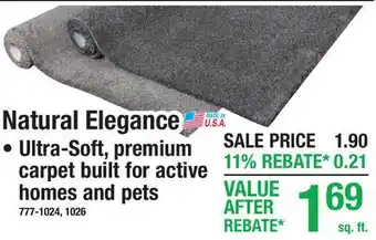 Menards Natural Elegance offer