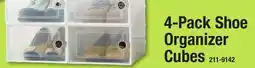 Menards 4-Pack Shoe Organizer Cubes offer
