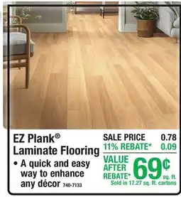Menards EZ Plank Laminate Flooring offer