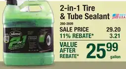 Menards 2-in-1 Tire & Tube Sealant offer