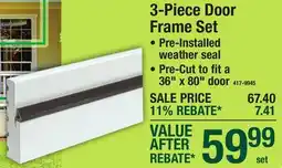 Menards 3-Piece Door Frame Set offer