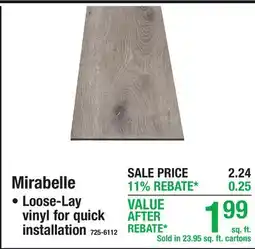 Menards Mirabelle WATERPROOF VINYL PLANK offer