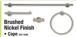 Menards Brushed Nickel Finish offer
