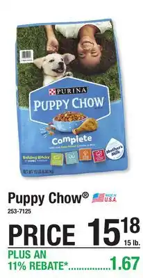 Menards Puppy Chow offer