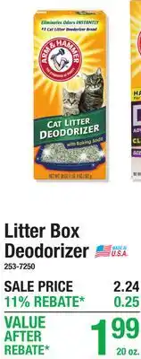 Menards ARM & HAMMER Litter Box Deodorizer offer