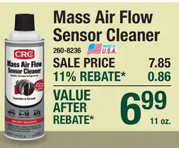 Menards Mass Air Flow Sensor Cleaner offer
