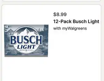 Walgreens 12-Pack Busch Light offer