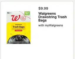 Walgreens Walgreens Drawstring Trash Bags offer