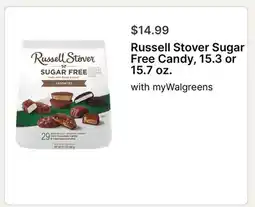 Walgreens Russell Stover Sugar Free Candy, 15.3 or 15.7 oz.s offer