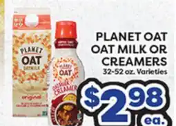 Torres Supermercado PLANET OAT OAT MILK OR CREAMERS offer