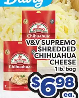 Torres Supermercado V&V SUPREMO SHREDDED CHIHUAHUA CHEESE offer
