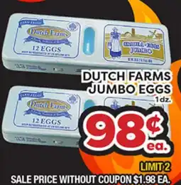 Torres Supermercado DUTCH FARMS JUMBO EGGS offer