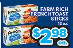 Torres Supermercado FARM RICH FRENCH TOAST STICKS offer
