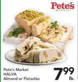 Pete's Fresh Market Pete's Market HALVA Almond or Pistachio offer