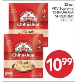Pete's Fresh Market V&V Supremo CHIHUAHUA SHREDDED CHEESE offer