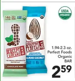 Pete's Fresh Market Perfect Foods ORGANIC BAR offer