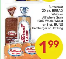 Pete's Fresh Market Butternut BREAD or BUNS offer