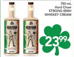 Pete's Fresh Market 750 mL Hard Chaw STRONG IRISH WHISKEY CREAM offer