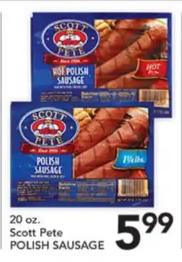 Pete's Fresh Market 20 oz. Scott Pete POLISH SAUSAGE offer