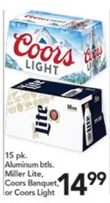 Pete's Fresh Market Miller Lite, Coors Banquet, or Coors Light offer