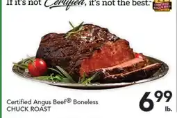 Pete's Fresh Market Certified Angus Beef Boneless CHUCK ROAST offer