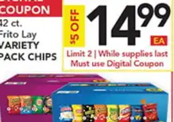 Pete's Fresh Market 42 ct. Frito Lay VARIETY PACK CHIPS offer