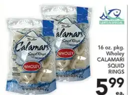 Pete's Fresh Market 16 oz. pkg. Wholey CALAMARI SQUID RINGS offer