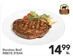 Pete's Fresh Market BONELESS BEEF RIBEYE STEAK offer