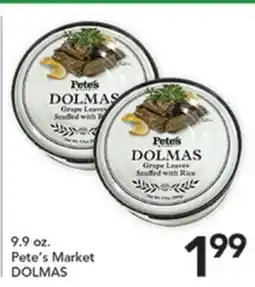 Pete's Fresh Market Pete's Market DOLMAS offer