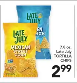 Pete's Fresh Market 7.8 oz. Late July TORTILLA CHIPS offer