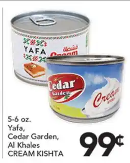Pete's Fresh Market 5-6 oz. Yafa, Cedar Garden, Al Khales CREAM KISHTA offer