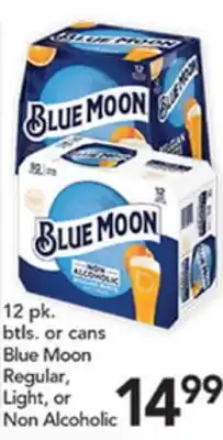 Pete's Fresh Market Blue Moon Regular, Light, or Non Alcoholic offer