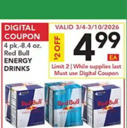 Pete's Fresh Market 4 pk.-8.4 oz. Red Bull ENERGY DRINKS offer