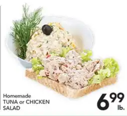Pete's Fresh Market Homemade TUNA or CHICKEN SALAD offer