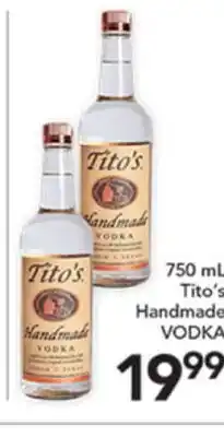 Pete's Fresh Market 750 mL Tito's Handmade VODKA offer