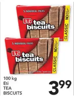 Pete's Fresh Market 100 kg Eti TEA BISCUITS offer