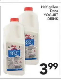 Pete's Fresh Market Half gallon Dana YOGURT DRINK offer