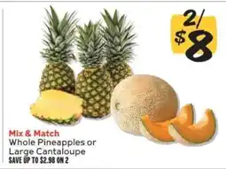 Winn Dixie Whole Pineapples or Large Cantaloupe offer